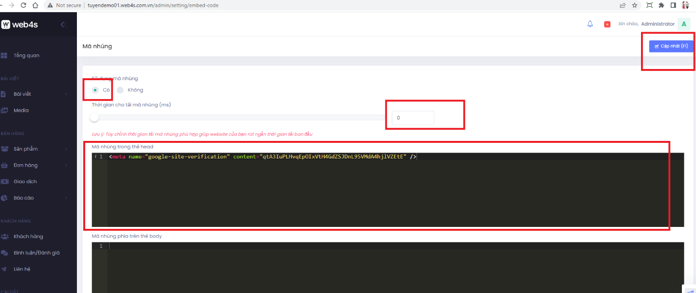Hướng dẫn cài đặt Google Webmaster Tools